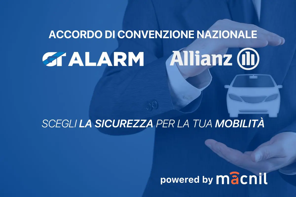 Rinnovata la convenzione tra Macnil Gt Alarm e Allianz